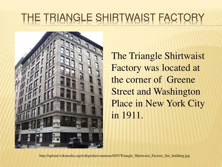 the triangle shirtwaist factory