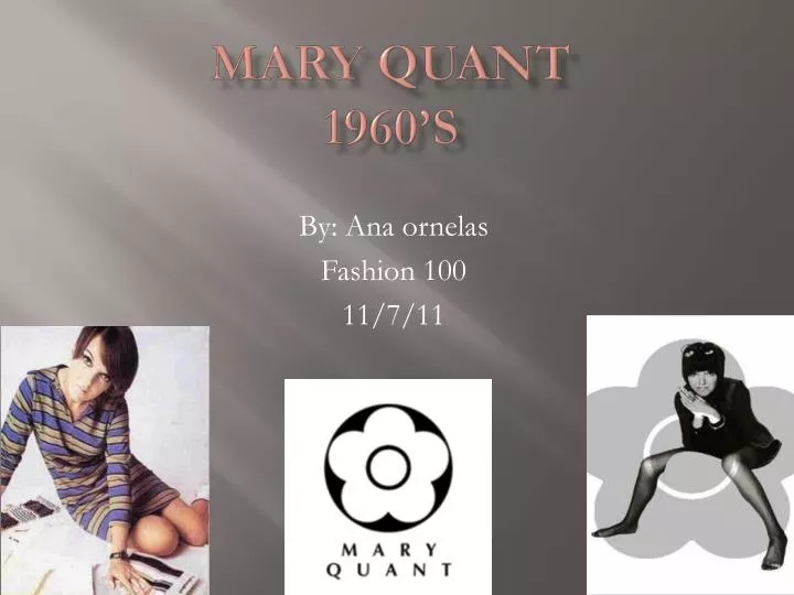 mary quant 1960 s