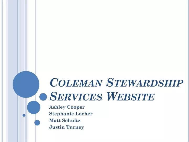 coleman stewardship services website