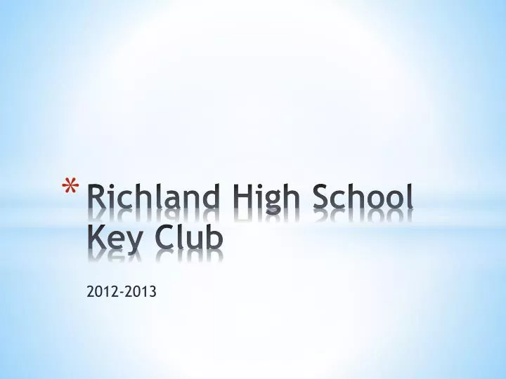 richland high school key club