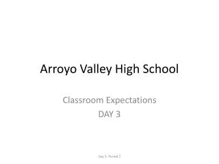 Arroyo Valley High School