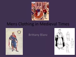 Mens Clothing in Medieval Times