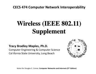 Wireless (IEEE 802.11) Supplement