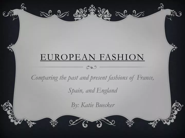 european fashion