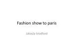 Fashion show to paris