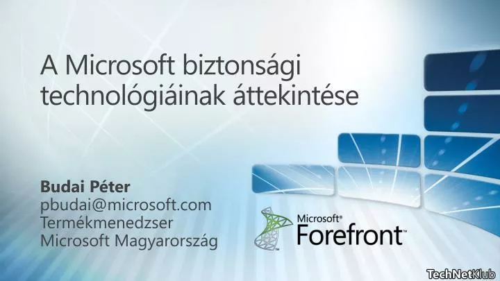 a microsoft biztons gi technol gi inak ttekint se