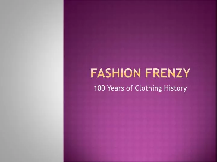 fashion frenzy