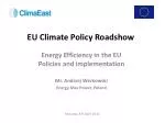 EU Climate Policy Roadshow - slide 1