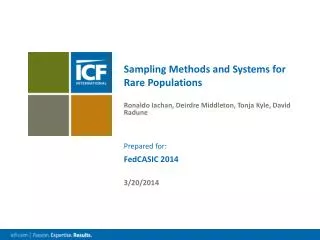 Sampling Methods and Systems for Rare Populations