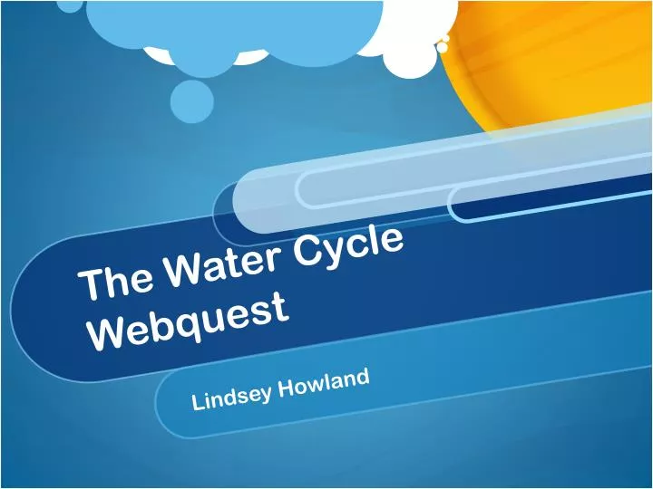 the water cycle webquest