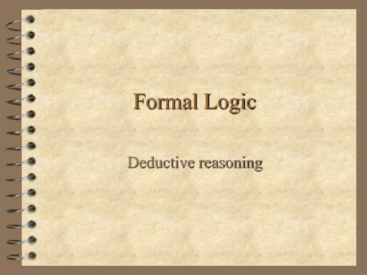 formal logic