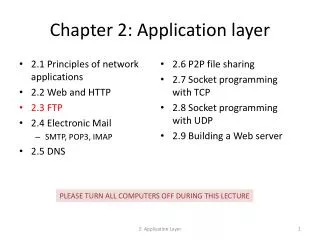 Chapter 2: Application layer