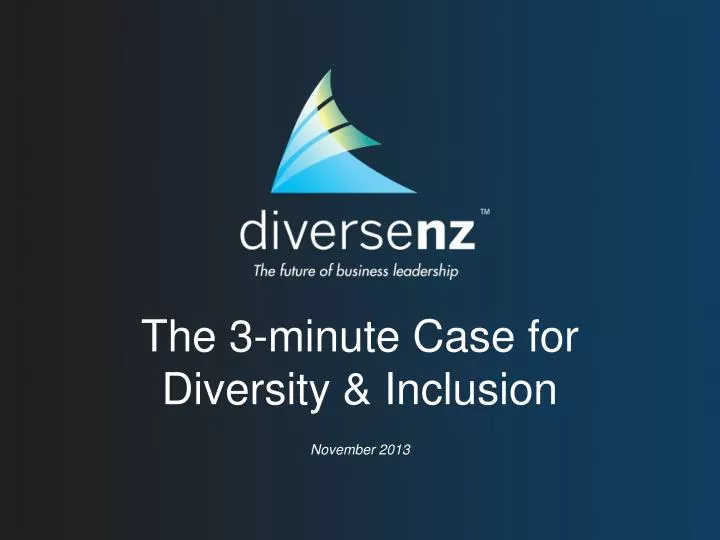 the 3 minute case for diversity inclusion