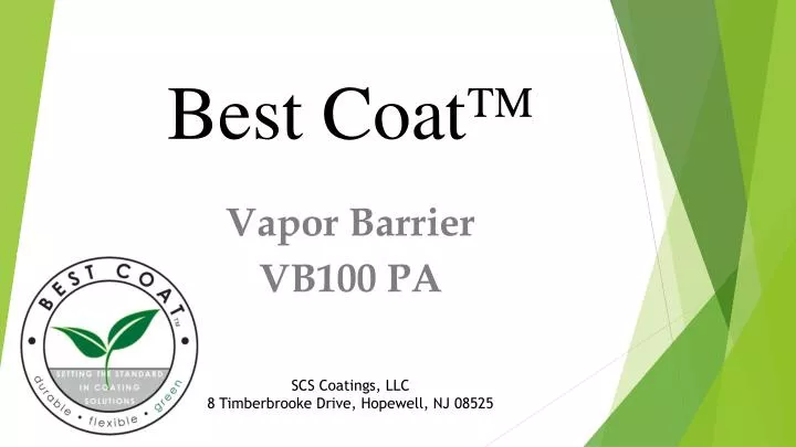 vapor barrier vb100 pa