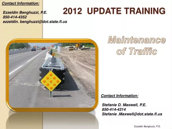 2012 update training