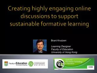 Creating highly engaging online discussions to support sustainable formative learning