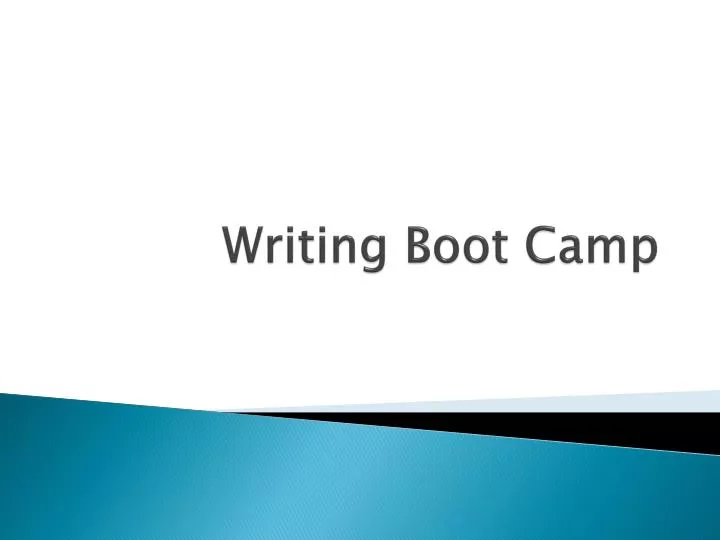 writing boot camp