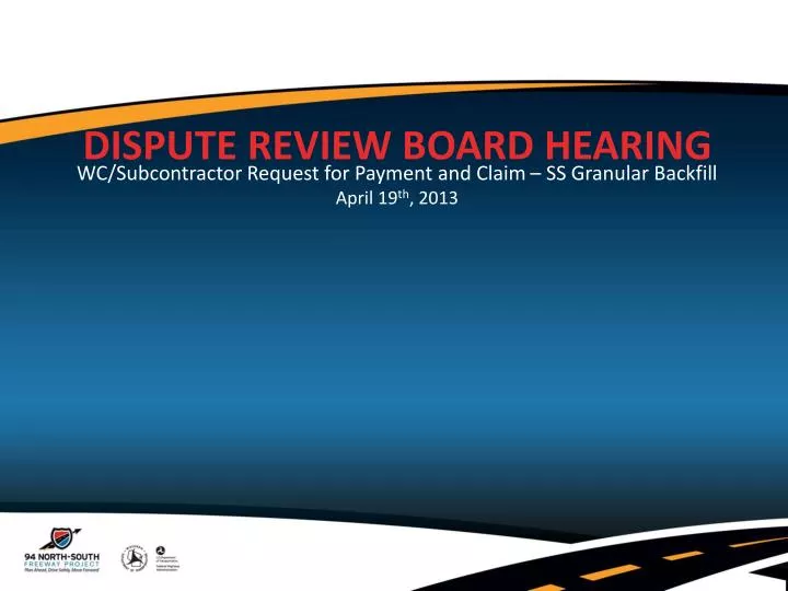 dispute review board hearing