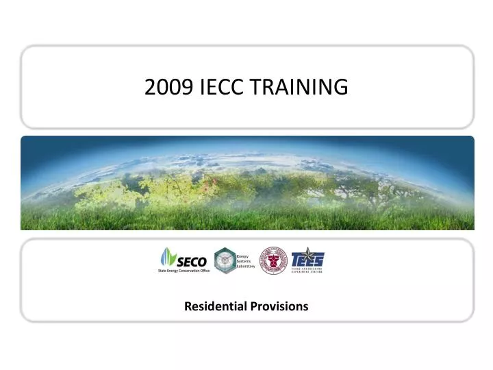 2009 iecc training