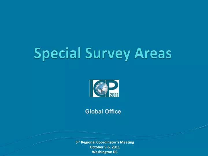 special survey areas