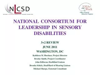 National Consortium for leadership in sensory disabilities