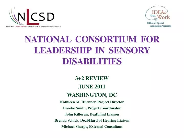 national consortium for leadership in sensory disabilities