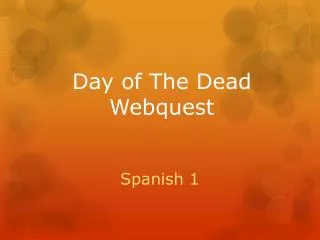 Day of The Dead Webquest