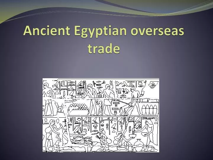 ancient egyptian overseas trade