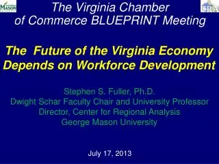 The Virginia Chamber of Commerce BLUEPRINT Meeting