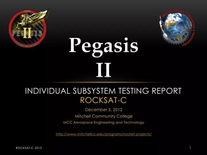 individual subsystem testing report rocksat c