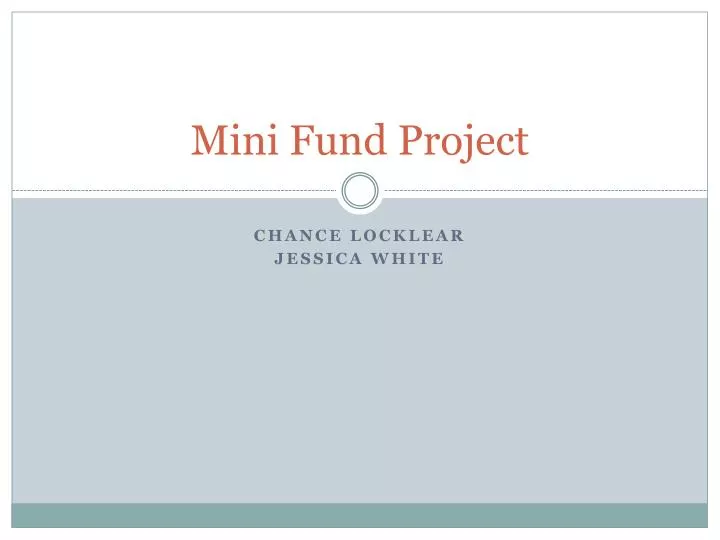 mini fund project