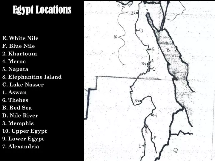 egypt locations
