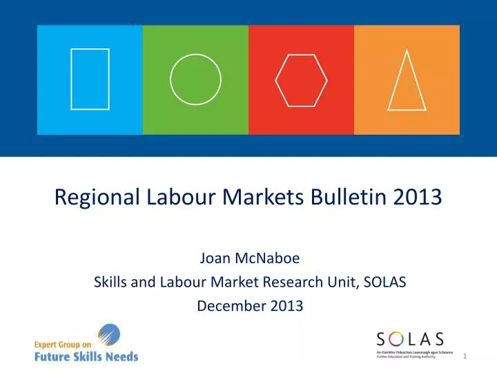 joan mcnaboe skills and labour market research unit solas december 2013