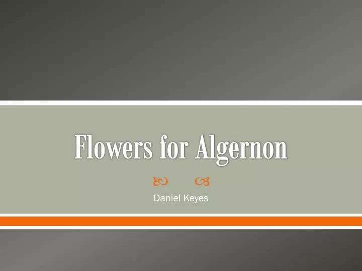 flowers for algernon