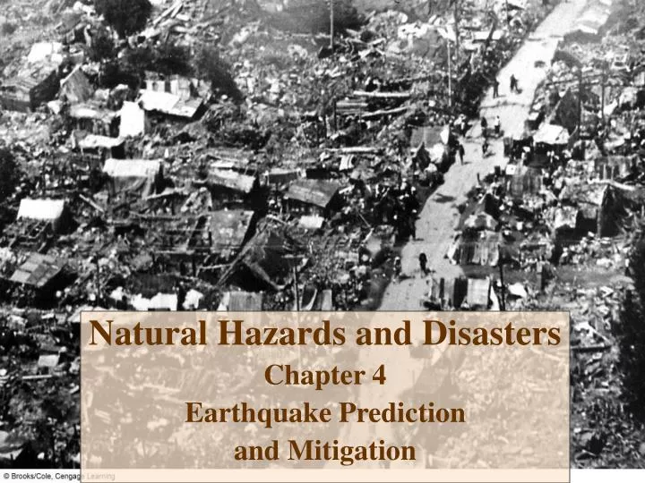 natural hazards and disasters chapter 4 earthquake prediction and mitigation