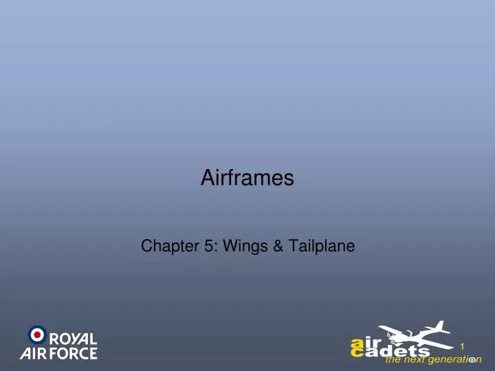 chapter 5 wings tailplane