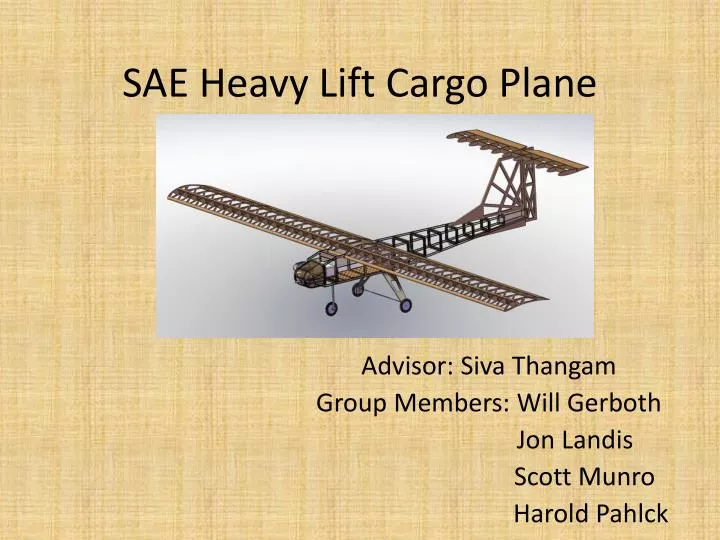 sae heavy lift cargo plane