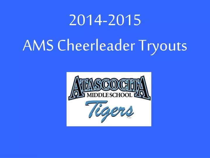 2014 2015 ams cheerleader tryouts