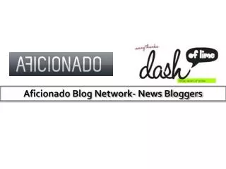 Aficionado Blog Network- News Bloggers