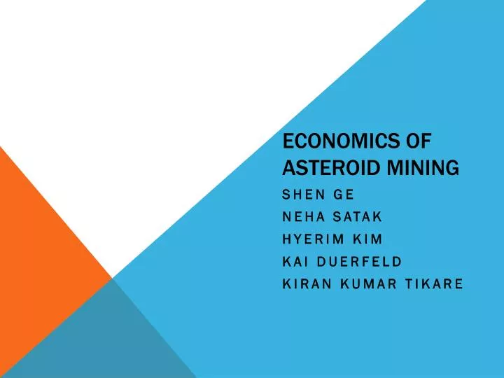 economics of asteroid mining