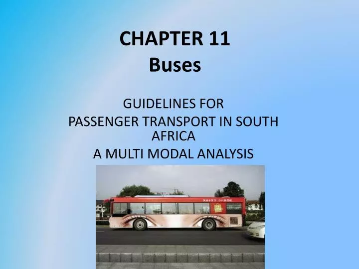 chapter 11 buses