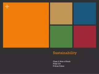 Sustainability