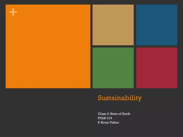 sustainability