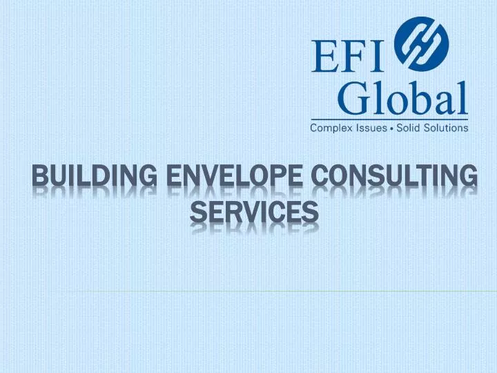 building envelope consulting services