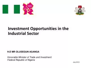 Investment Opportunities in the Industrial Sector