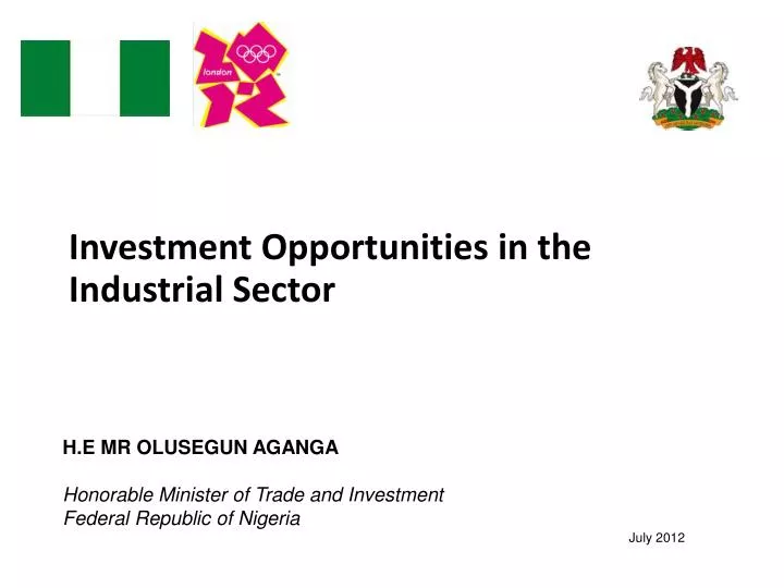 investment opportunities in the industrial sector