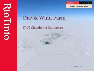 Diavik Wind Farm NWT Chamber of Commerce