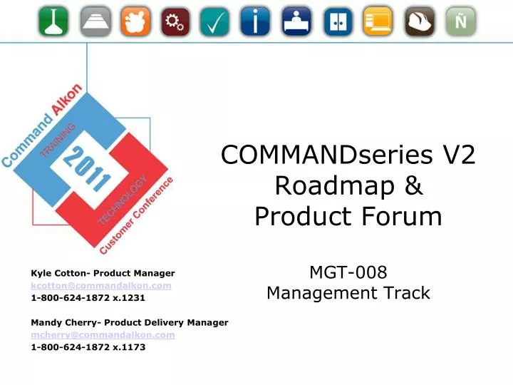 commandseries v2 roadmap product forum mgt 008 management track