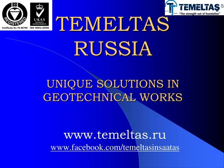 temeltas russia unique solutions in geotechnical works