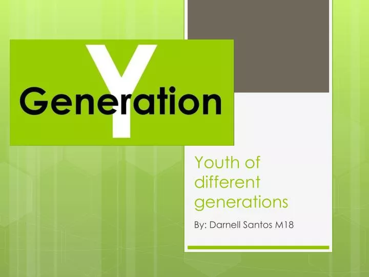 youth of different generations